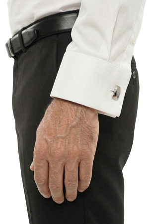 Cămașă Bărbați Albă Elegantă – Bumbac Elastic