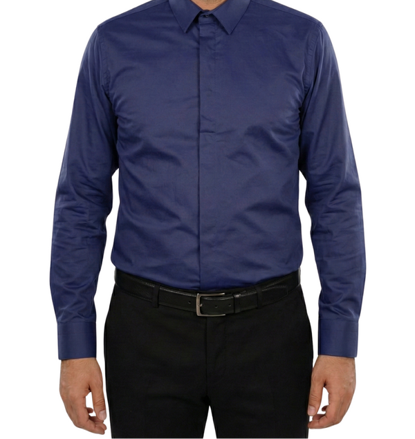 Cămașă Bărbați Bleumarin – 97% Bumbac