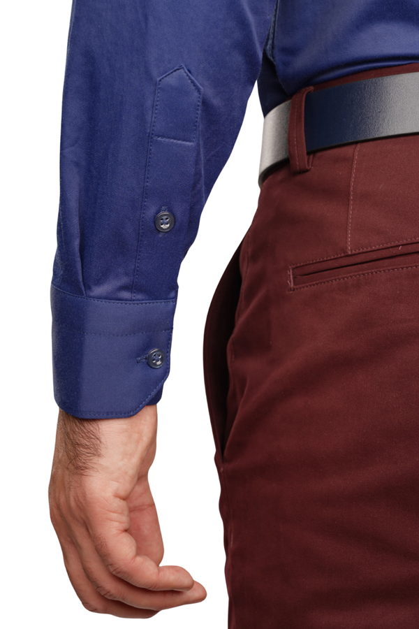 Cămașă Bărbați Bleumarin – 97% Bumbac