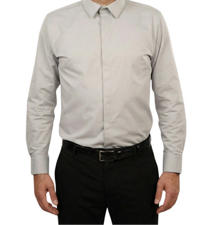 Cămașă Bărbați Gri Deschis – 97% Bumbac