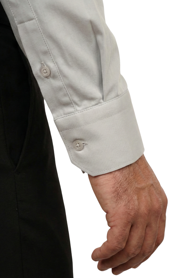 Cămașă Bărbați Gri Deschis – 97% Bumbac