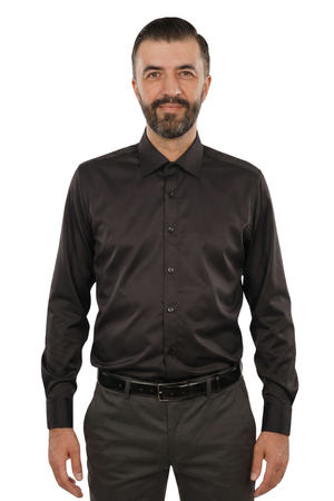 Cămașă Bărbați Neagră Uni – 100% Bumbac Superfin