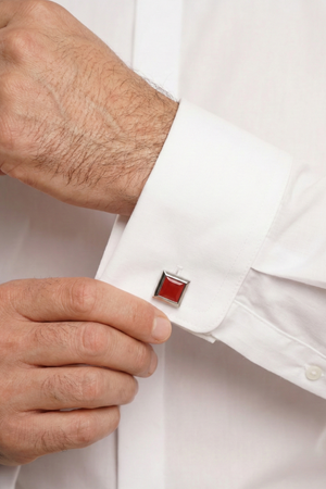 Cămașă Bărbați Albă Easy Iron – Bumbac Superfin cu Manșetă pentru Butoni