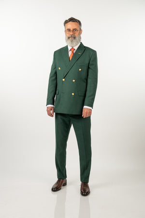 Costum 2 Rânduri Nasturi - Verde