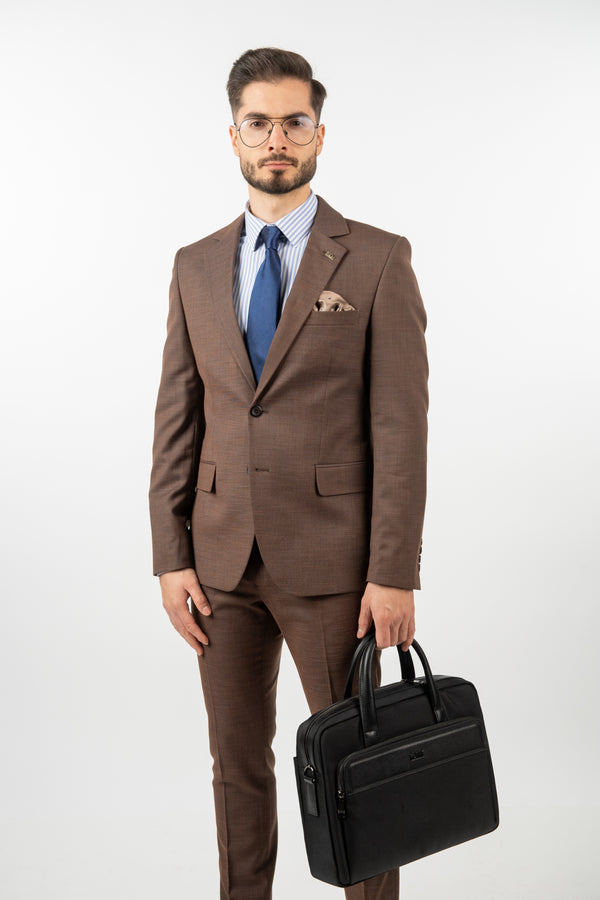 Costum Clasic Bărbați - Maro