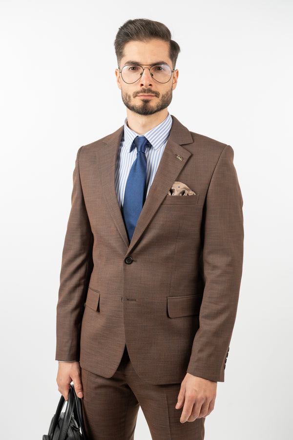 Costum Clasic Bărbați - Maro