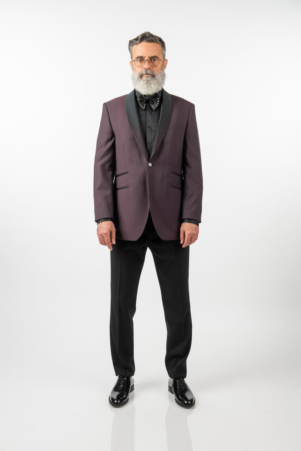 Costum Ceremonie - Bordo Texturat Premium