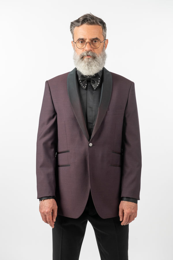 Costum Ceremonie - Bordo Texturat Premium