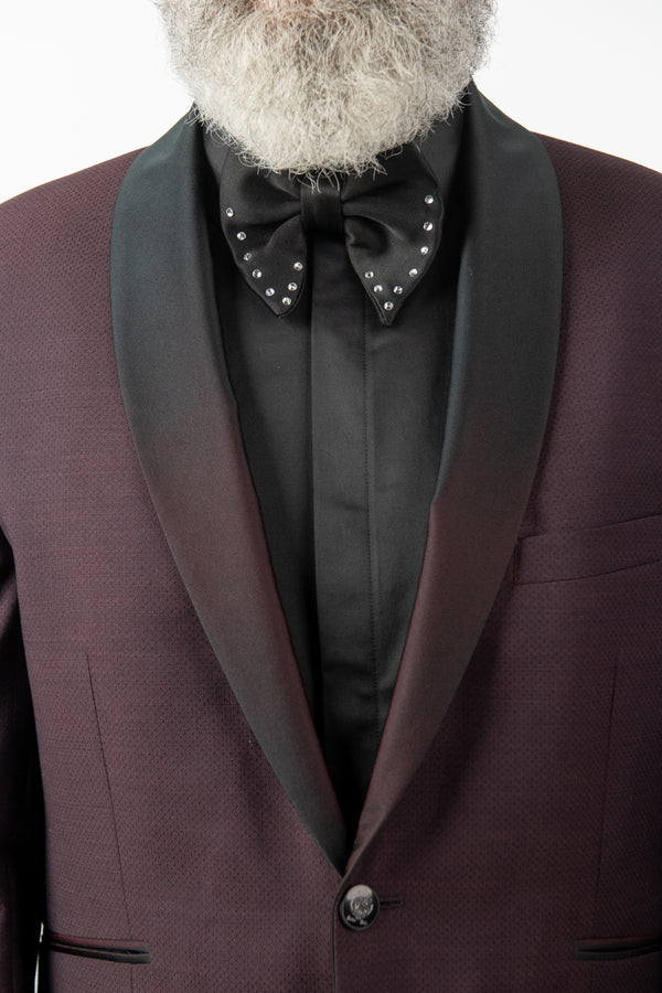 Costum Ceremonie - Bordo Texturat Premium
