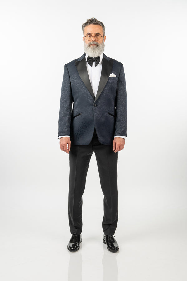 Costum Ceremonie - Bleumarin Brocart