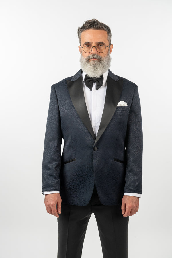 Costum Ceremonie - Bleumarin Brocart