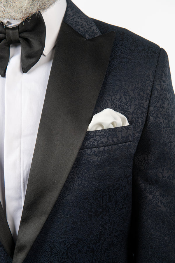 Costum Ceremonie - Bleumarin Brocart