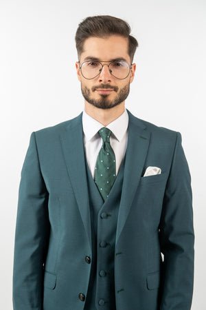 Costum Clasic Bărbați - Turquoise Premium
