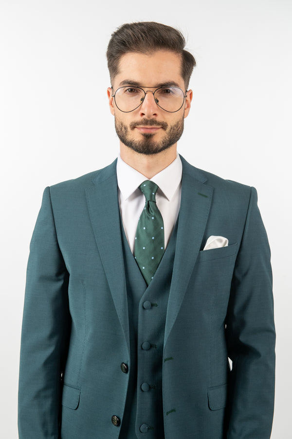 Costum Clasic Bărbați - Turquoise Premium