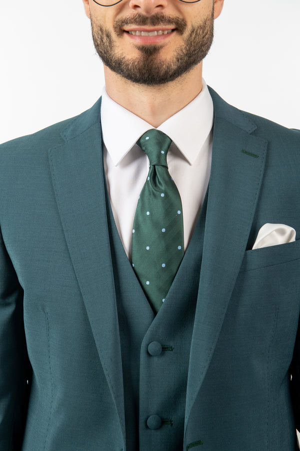Costum Clasic Bărbați - Turquoise Premium