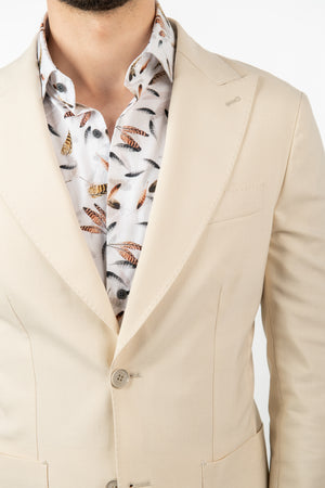 Costum Clasic Bărbați - Crem