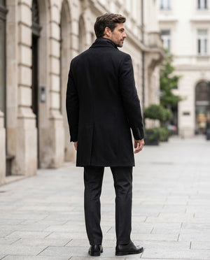 Palton din lână cu vestă detașabilă