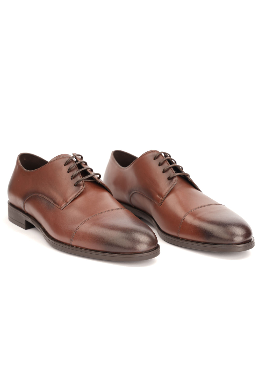 Pantofi Eleganți Bărbați Maro Cu Vârf Șlefuit