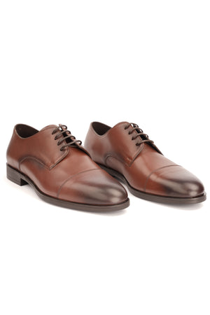 Pantofi Eleganți Bărbați Maro Cu Vârf Șlefuit