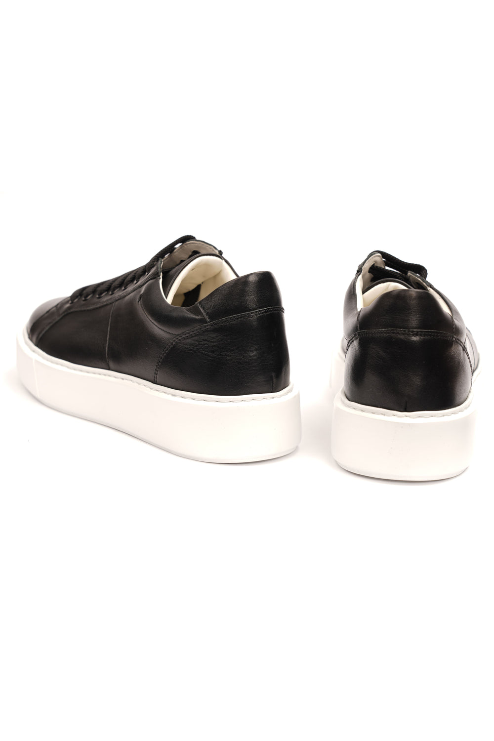 Pantofi Sport Bărbați Negru cu Talpă Albă