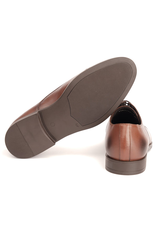 Pantofi Eleganți Bărbați Maro Cu Vârf Șlefuit