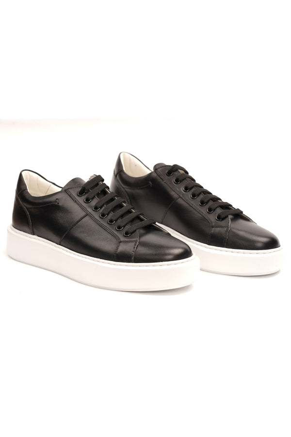 Pantofi Sport Bărbați Negru cu Talpă Albă