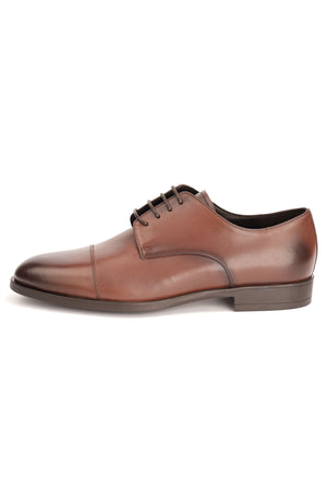 Pantofi Eleganți Bărbați Maro Cu Vârf Șlefuit