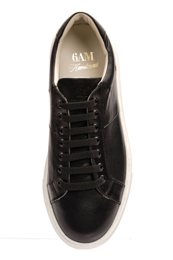 Pantofi Sport Bărbați Negru cu Talpă Albă