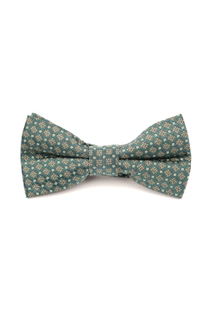 Papion verde închis cu imprimeu floral geometric