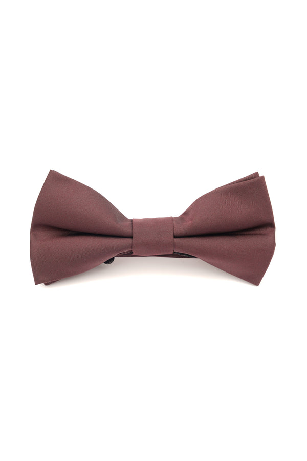 Papion bordo închis din mătase – model clasic