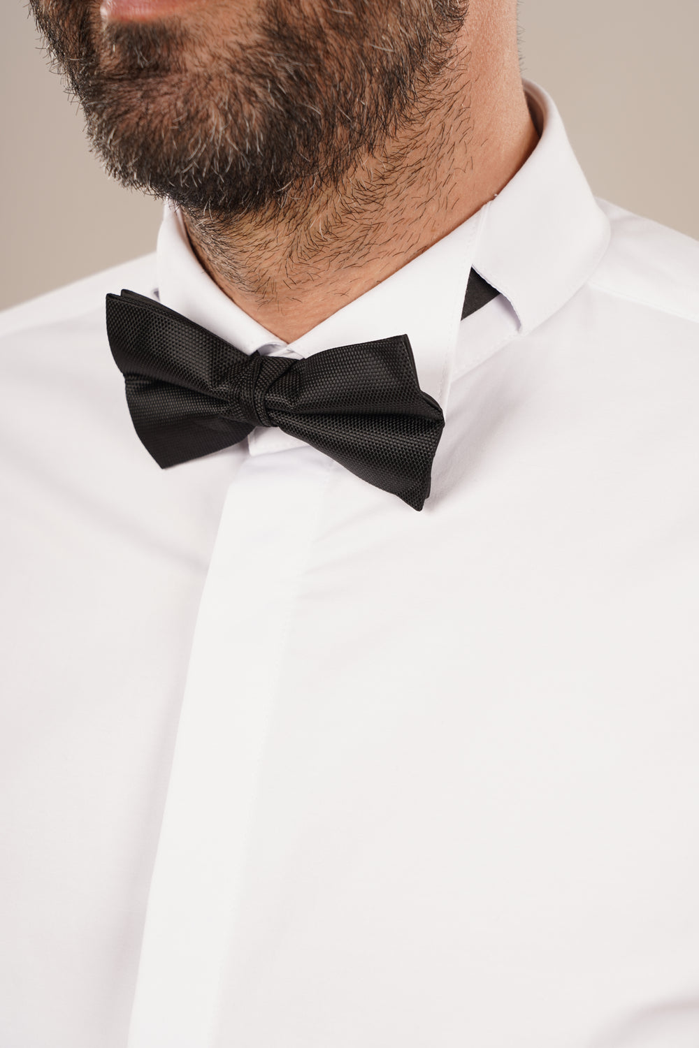 Cămașă Bărbați White Tie cu Guler Rândunică și Mansete pentru Butoni