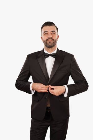 Cămașă Bărbați White Tie cu Guler Rândunică și Mansete pentru Butoni