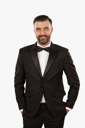 Cămașă Bărbați White Tie cu Guler Rândunică și Mansete pentru Butoni