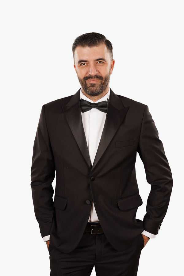 Cămașă Bărbați White Tie cu Guler Rândunică și Mansete pentru Butoni