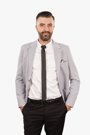 Cămașă Bărbați Albă cu Guler Pin