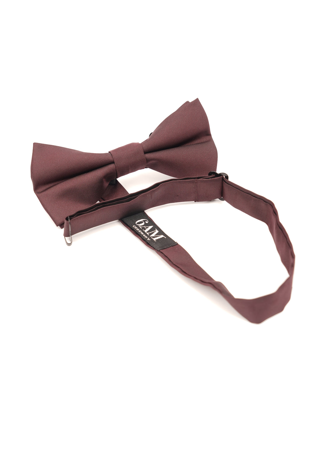 Papion bordo închis din mătase – model clasic