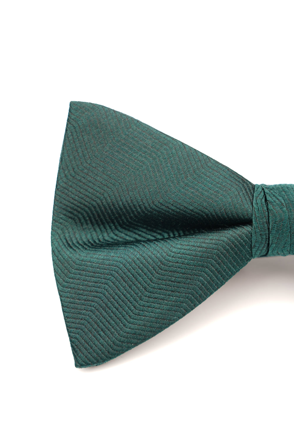 Papion verde închis uni cu textură