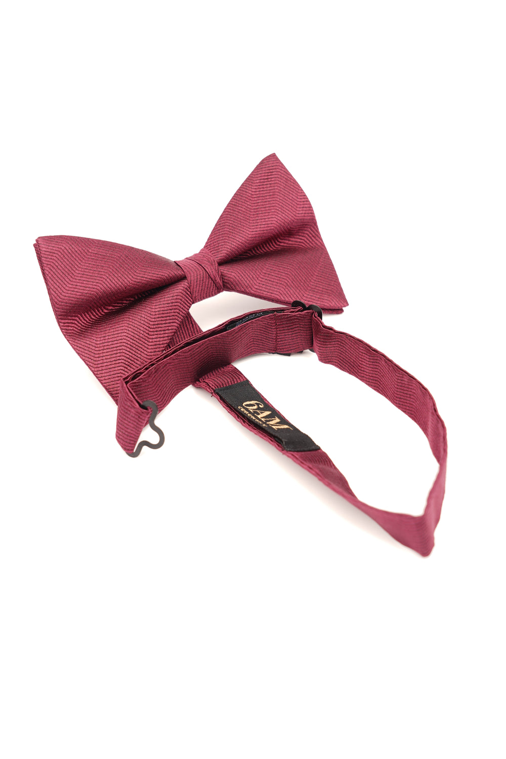 Papion bordo uni cu textură fină