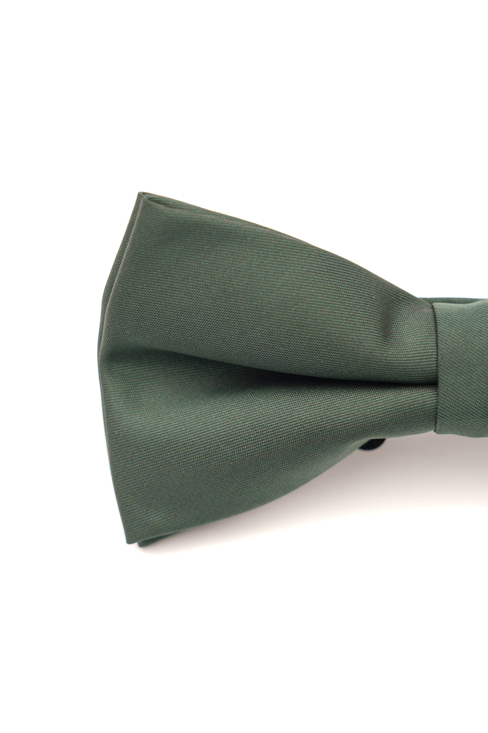 Papion verde închis din mătase – model clasic
