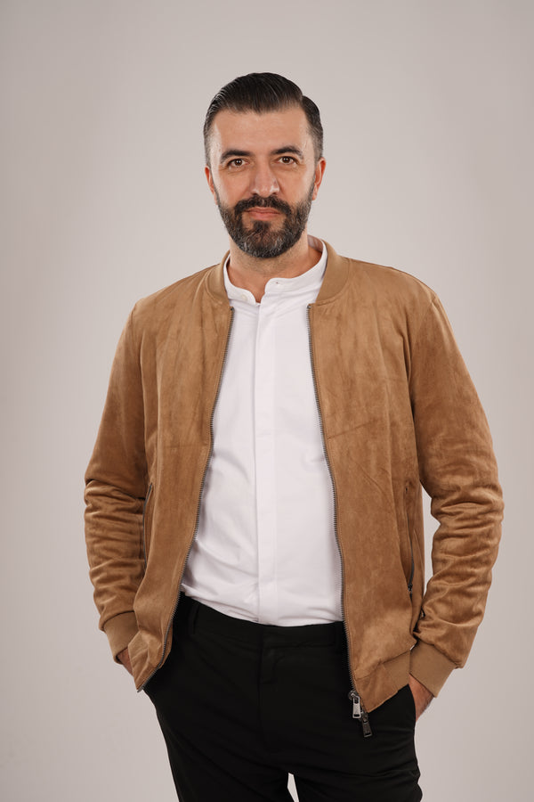 Cămașă Bărbați Albă cu Guler Tunică – 97% Bumbac