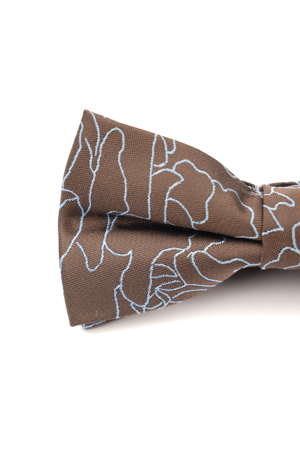 Papion modern maro cu imprimeu abstract albastru