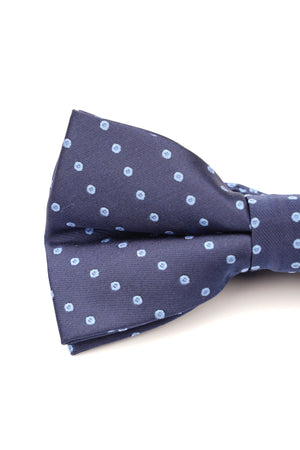 Papion clasic bleumarin cu buline bleu