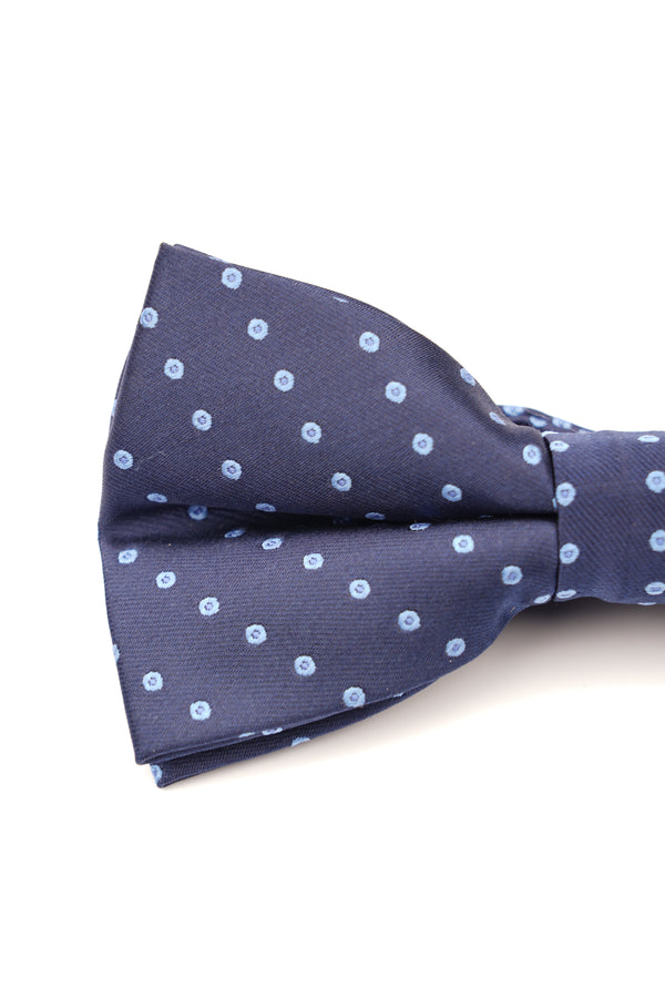 Papion clasic bleumarin cu buline bleu