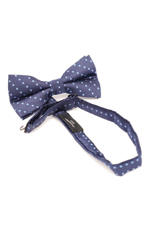 Papion clasic bleumarin cu buline bleu