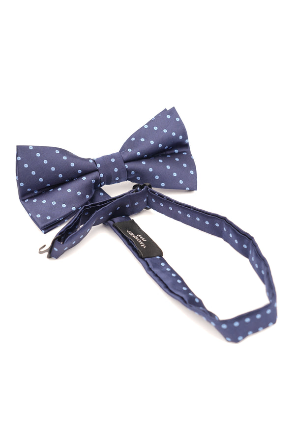 Papion clasic bleumarin cu buline bleu