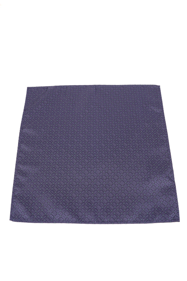 Batistă de buzunar violet închis cu imprimeu geometric