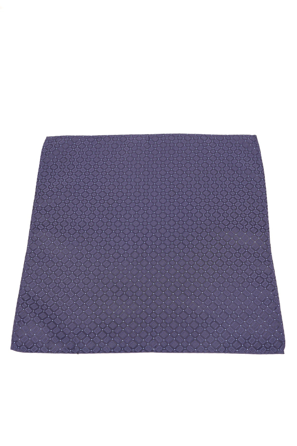 Batistă de buzunar violet închis cu model geometric