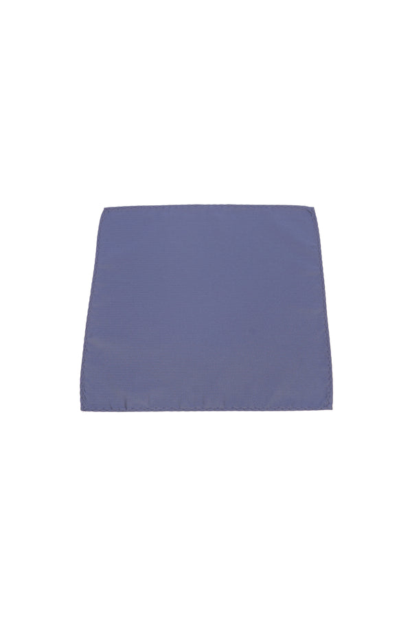 Batistă de buzunar bleu uni cu textură fină