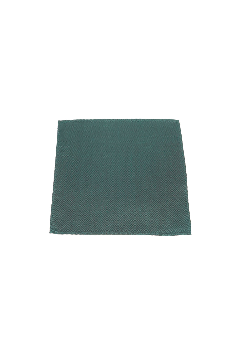 Batistă de buzunar verde smarald uni cu textură subtilă