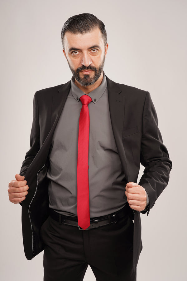 Cămașă Bărbați Gri – Bumbac Elastic